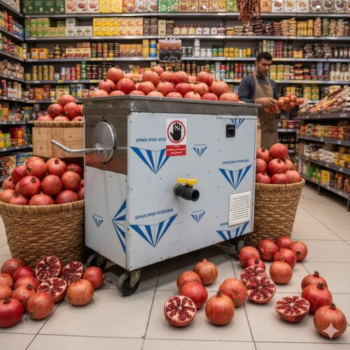 انواع دستگاه‌ آب انارگیری صنعتی + ظرفیت