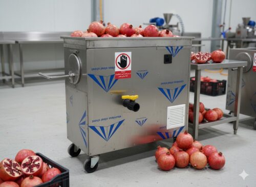 خرید دستگاه آب انارگیری صنعتی در گرگان | ارسال فوری از تهران دستگاه آب انارگیری 200 کیلو مخصوص مغازهها و آبمیوهفروشیها